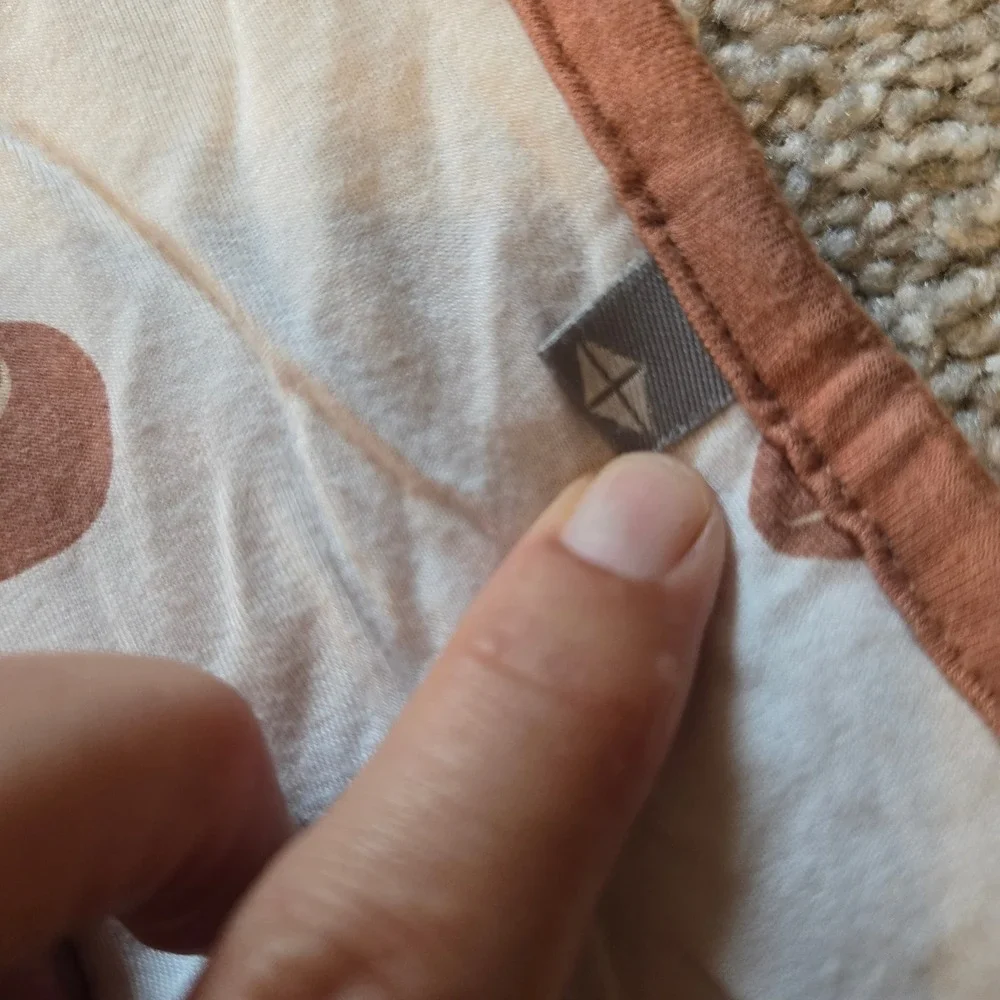 Kyte Fox Bamboo Viscose Reversible Quilted Baby Blanket Rust Brown